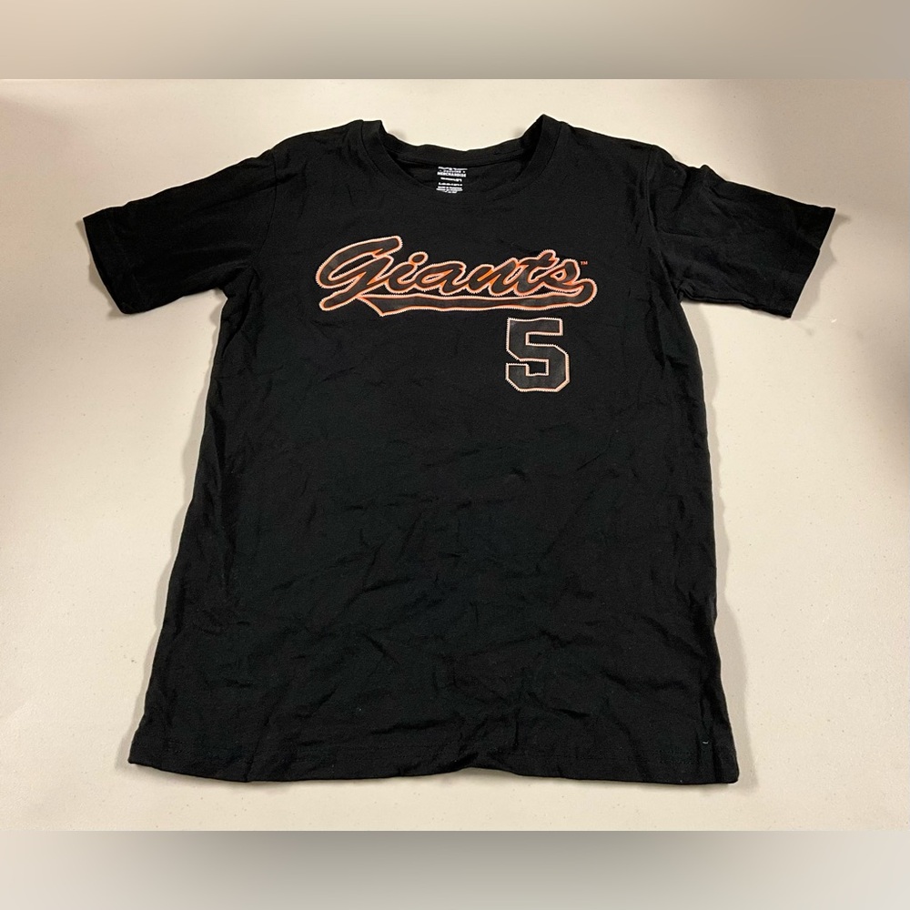 Baseball Shirt Black and Orange Giants Tee
